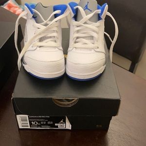 Jordan 5s blue and white